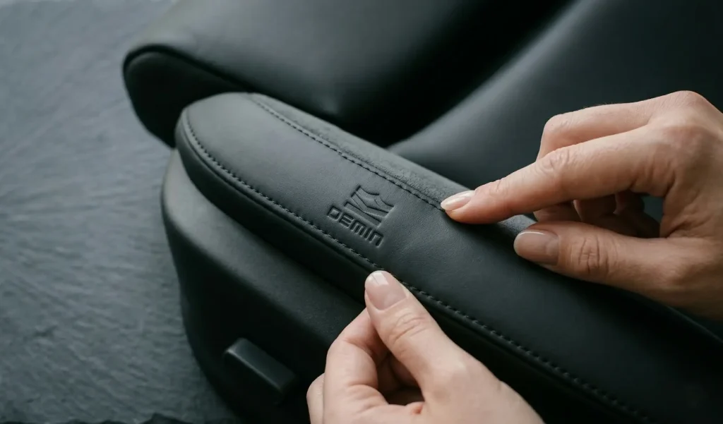 Aksesori interior jok mobil kulit custom