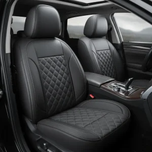 Sarung Jok Kulit Premium - Precise Stitching Detail